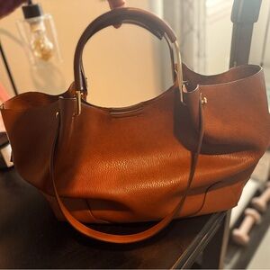 Sondra Robert’s Squared double handle shoulder bag.